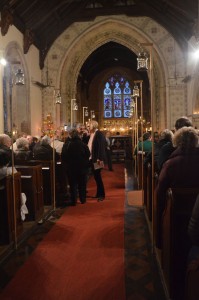 All Saints Church just before the service