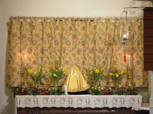 The Altar of Repose before the service